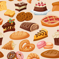 Pastry Seamless Pattern