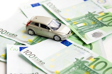 Toy car and euro