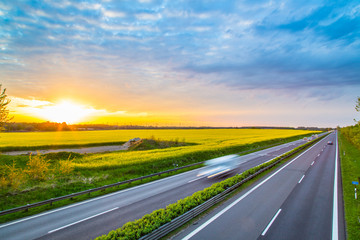 Fototapeta premium Autobahn - Germany