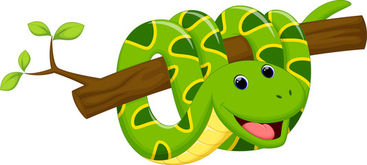 Obraz premium Cute snake cartoon