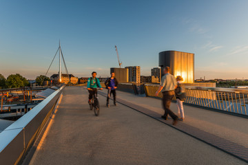 The City bridge in Odense, Denmark