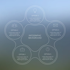 Circle line infographic.