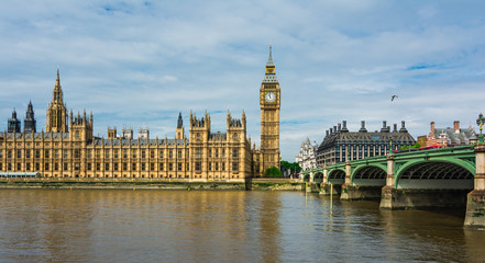 Fototapeta na wymiar The Palace of Westminster, London