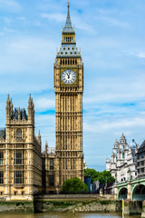 Fototapeta na wymiar The Palace of Westminster, London