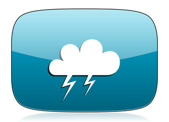 storm icon waether forecast sign