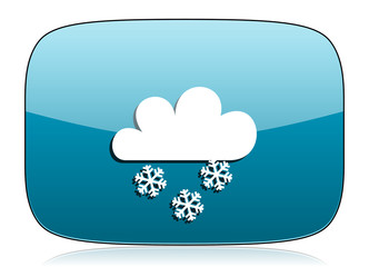 snowing icon waether forecast sign