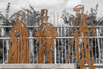 Steel sculptures