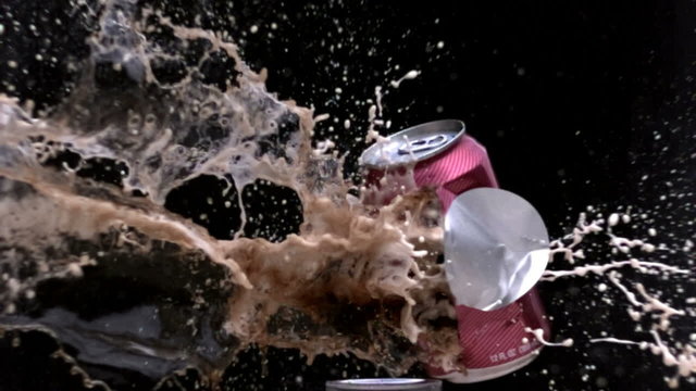 Soda can exploding