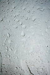 Rain drops texture on transparent surface