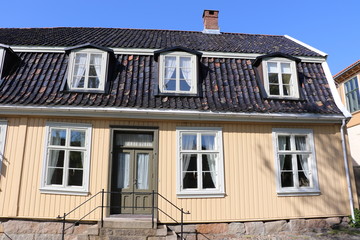 Maison traditonnelle à Fredrikstad, Norvège