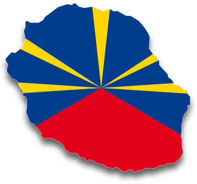 Drapeau de La R&eacute;union
