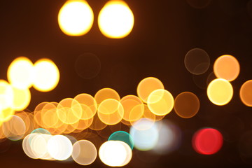 Abstract lights, flash , night city