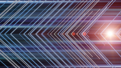 Futuristic stripe design with lights © Frank Rohde