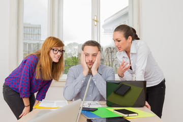 Females in the office Vs bored guy.