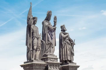 Foto op Plexiglas Karelsbrug prachtig standbeeld op de Karelsbrug?