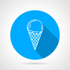 Line vector icon for ice cream