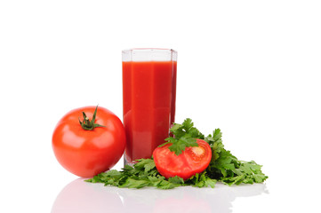 red tomato and parsley