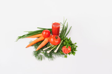 red tomato and parsley