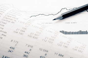 Financial accounting graphs and charts 