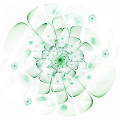 Digitally recreated watercolor flower texture