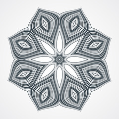 Ethnic Fractal Mandala. 