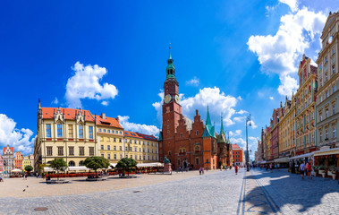 City Hall in Wroclaw - obrazy, fototapety, plakaty