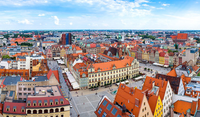 Naklejka na ściany i meble Market Square in Wroclaw