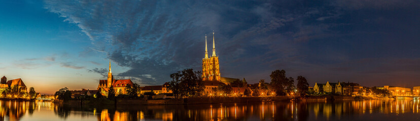 Naklejka premium Wroclaw panorama