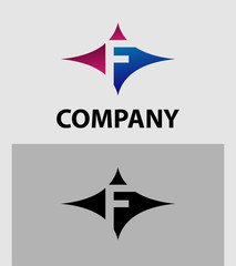 Alphabetical Logo Design Concepts. Letter F

