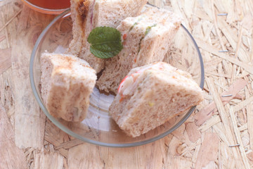 Club sandwich was the delicious