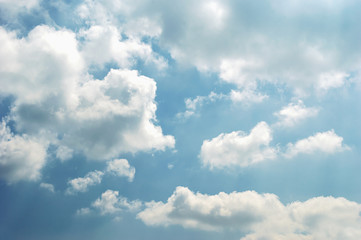 blue sky background with white clouds