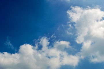 blue sky with cloud closeup background nature
