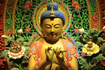 Plaid avec motif Bouddha Statue de Bouddha