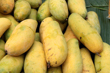 Ripe mango in the market