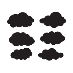Set of clouds
