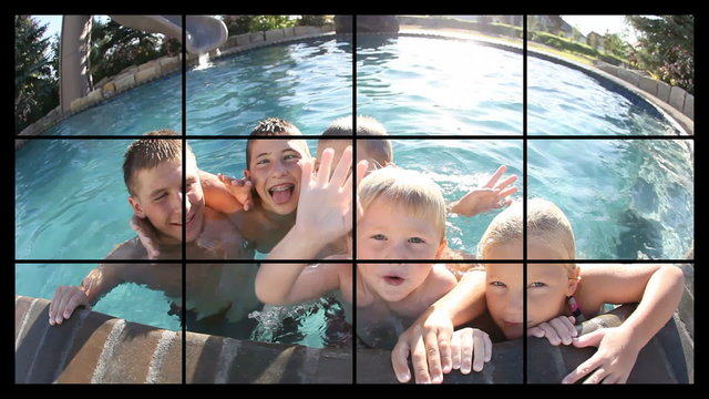 People enjoying life, video montage