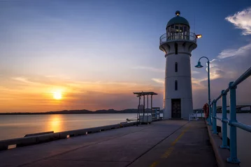 Rolgordijnen zonder boren Vuurtoren Raffles Marina Lighthouse, Singapore