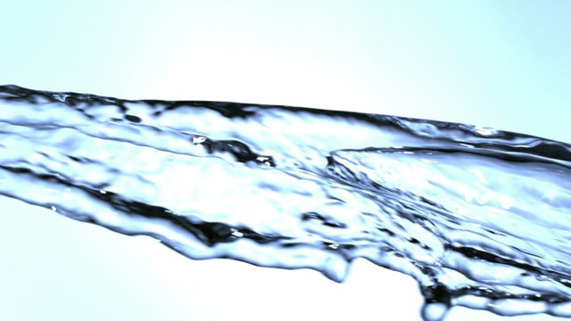 Water pouring, slow motion