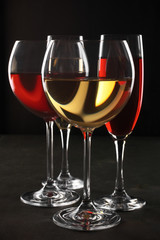 Red and white wine