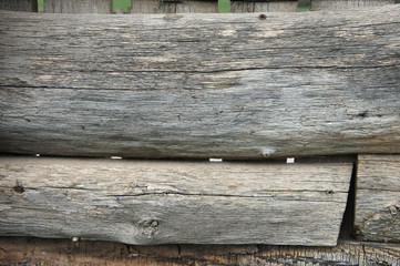 Weathered wood fence