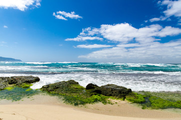 Puu Kolea of a sunny day