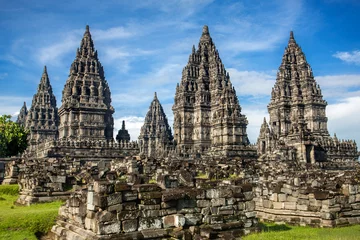 Fototapete Indonesien Prambanan-Tempel in der Nähe von Yogyakarta auf der Insel Java, Indonesien