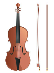 Violin with Bow