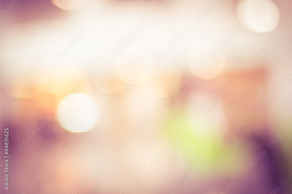Poster Blur background : Abstract bokeh light
