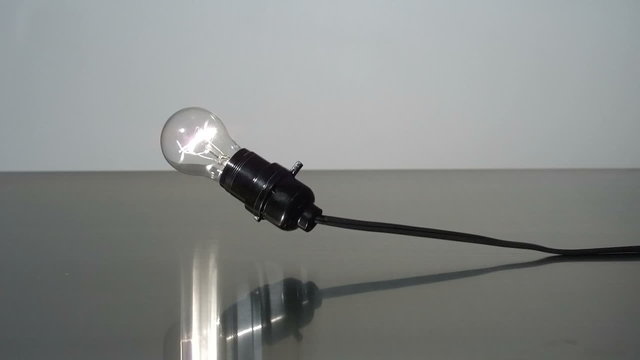 Lightbulb breaks in super slow motion