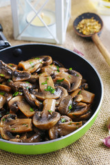 Roasted mushrooms
