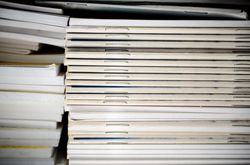 Stack of books/ Close up image