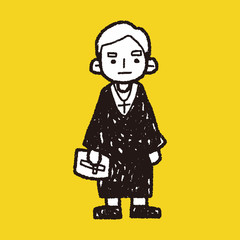 lawyer judge doodle