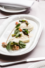 goat cheese with vegetables
