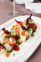 salmon with vegetables